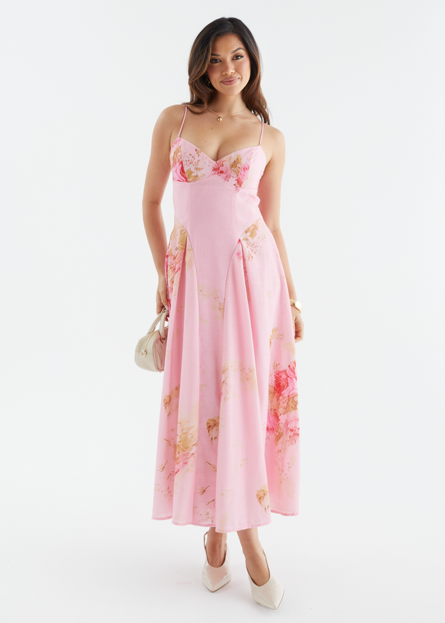 Selina Maxi Dress - Pink Bouquet