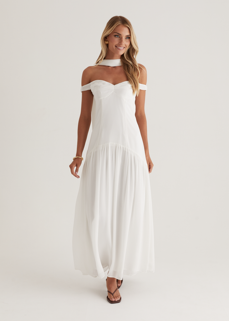 off shoulder kitenge dresses Kirah Off Shoulder Maxi Dress