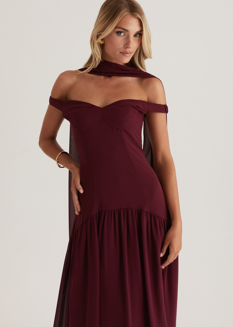 Kirah Off Shoulder Maxi Dress
