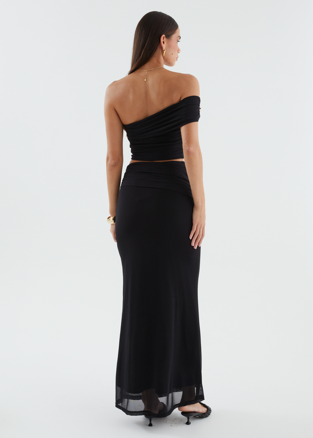 Santanna Mesh Crop - Black