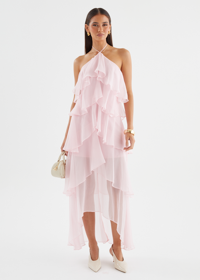 Telaena Halter Maxi Dress - Blush
