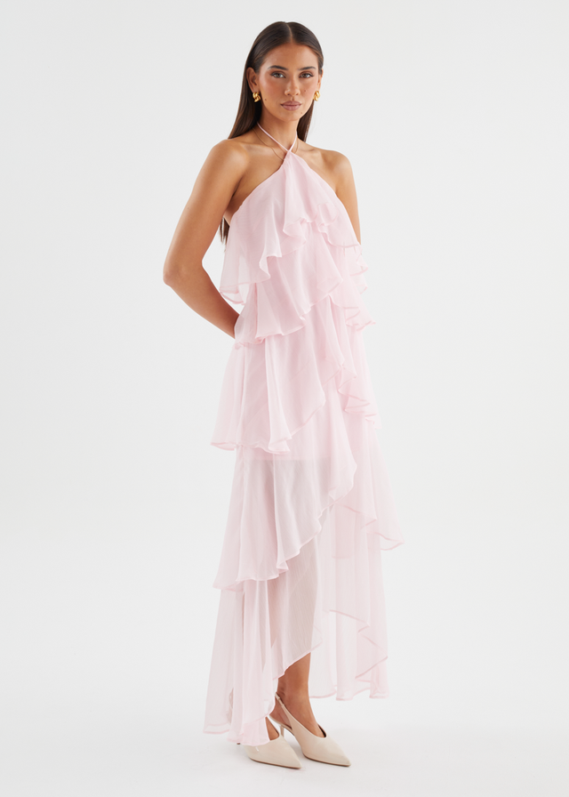 Telaena Halter Maxi Dress - Blush