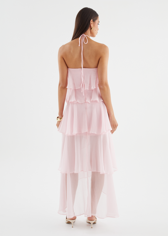 Telaena Halter Maxi Dress - Blush