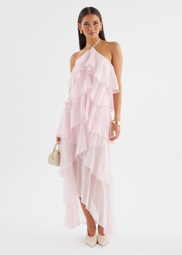 Telaena Halter Maxi Dress - Blush