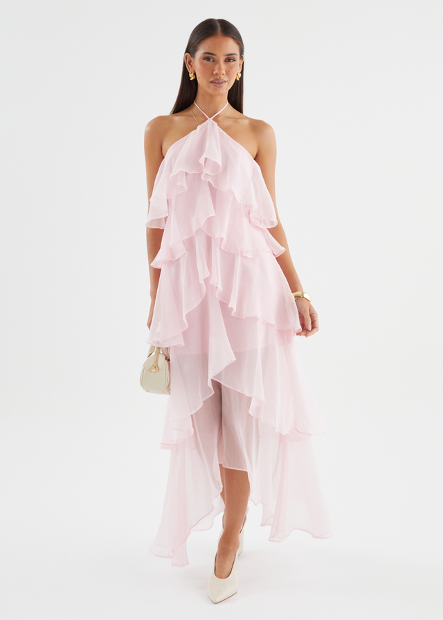 Telaena Halter Maxi Dress - Blush