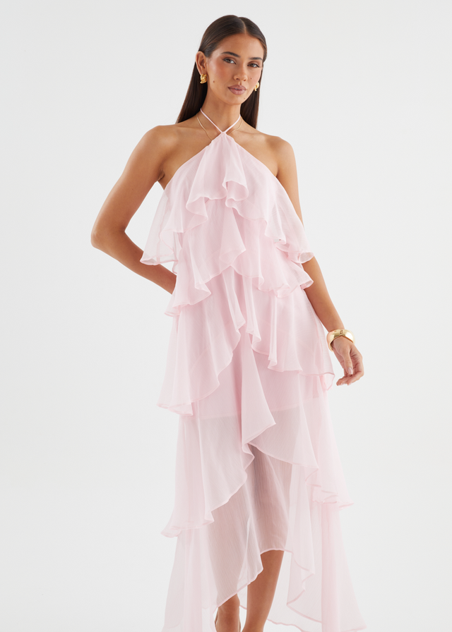 Telaena Halter Maxi Dress - Blush