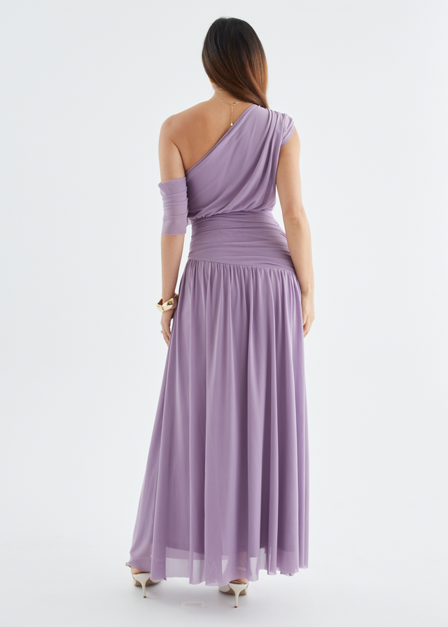 Mystic Drop Shoulder Maxi Dress - Amethyst