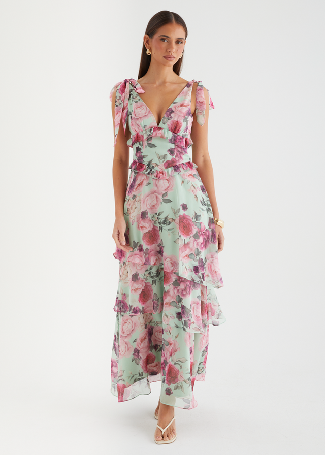 Lovilla Maxi Dress - Mint Floral