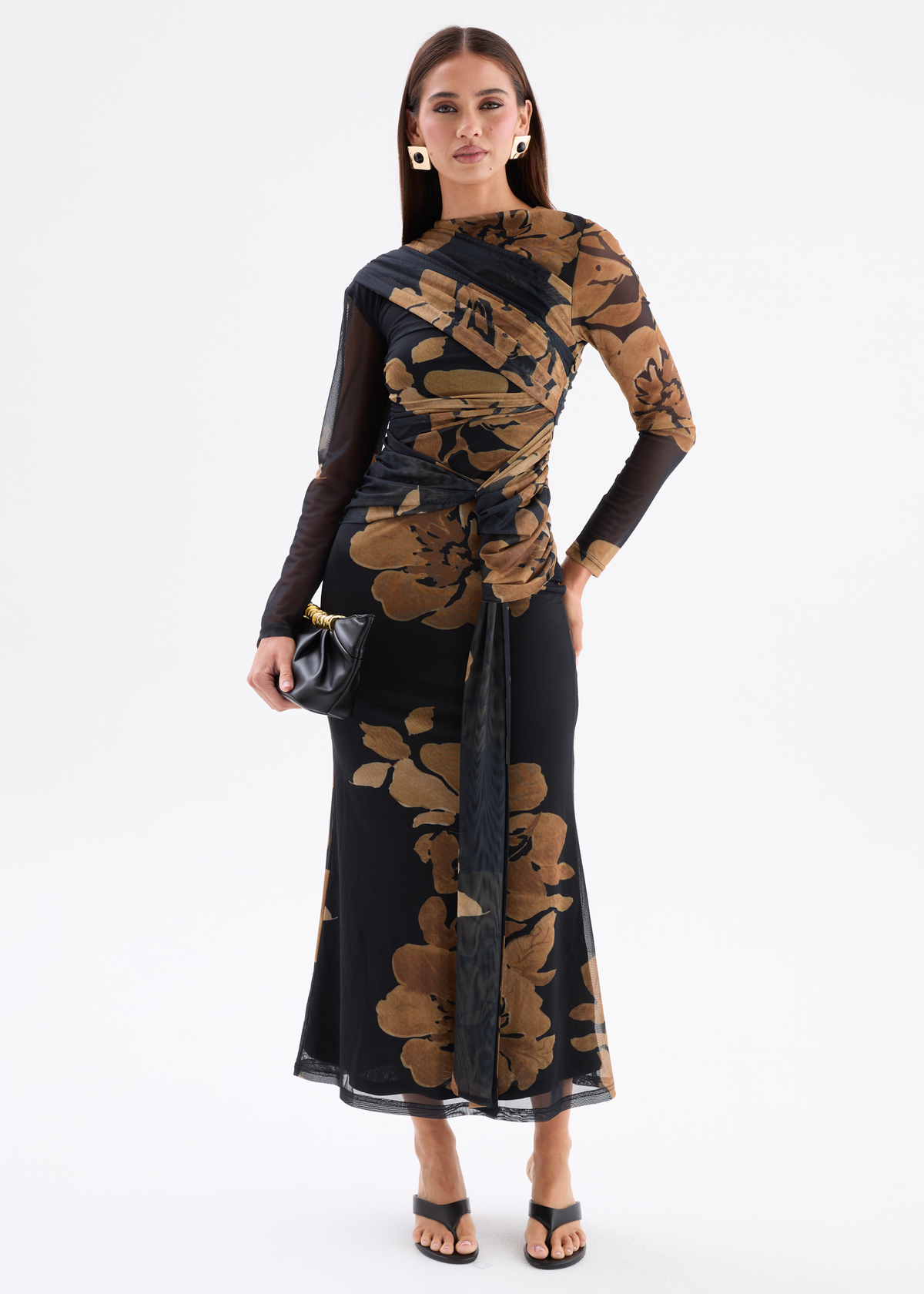 black and gold long sleeve bodycon dress Dresses – Gingham & Heels RAIL2A