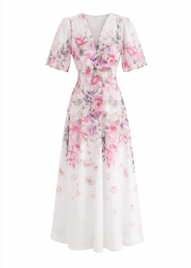 Ainslie Maxi Dress - Pink Garden