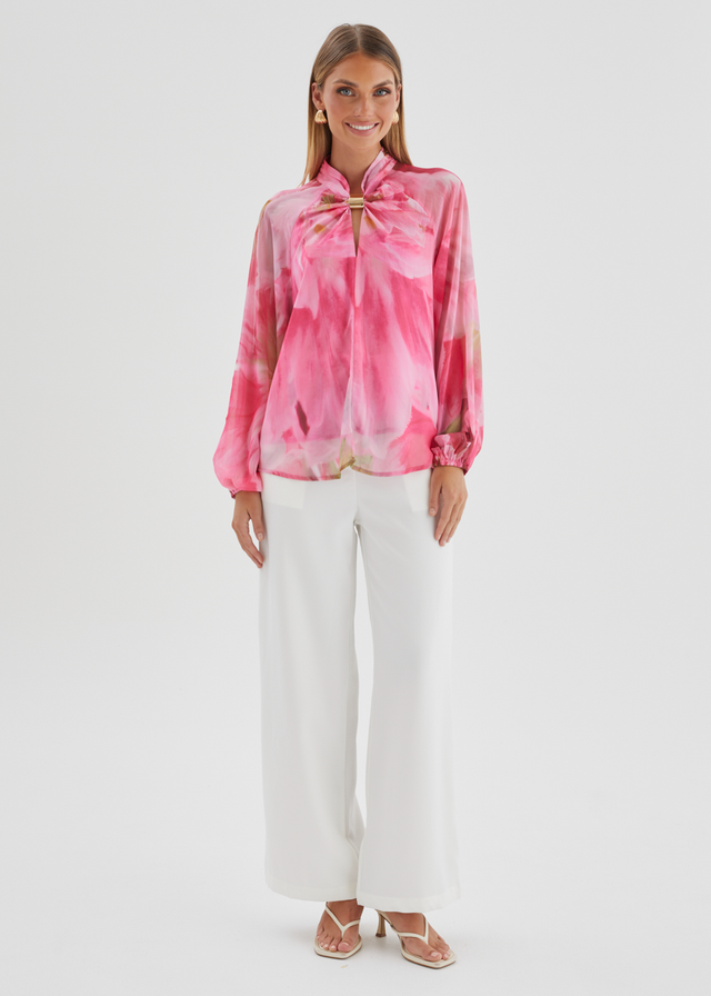 Magnolia Blouse - Pink Aster