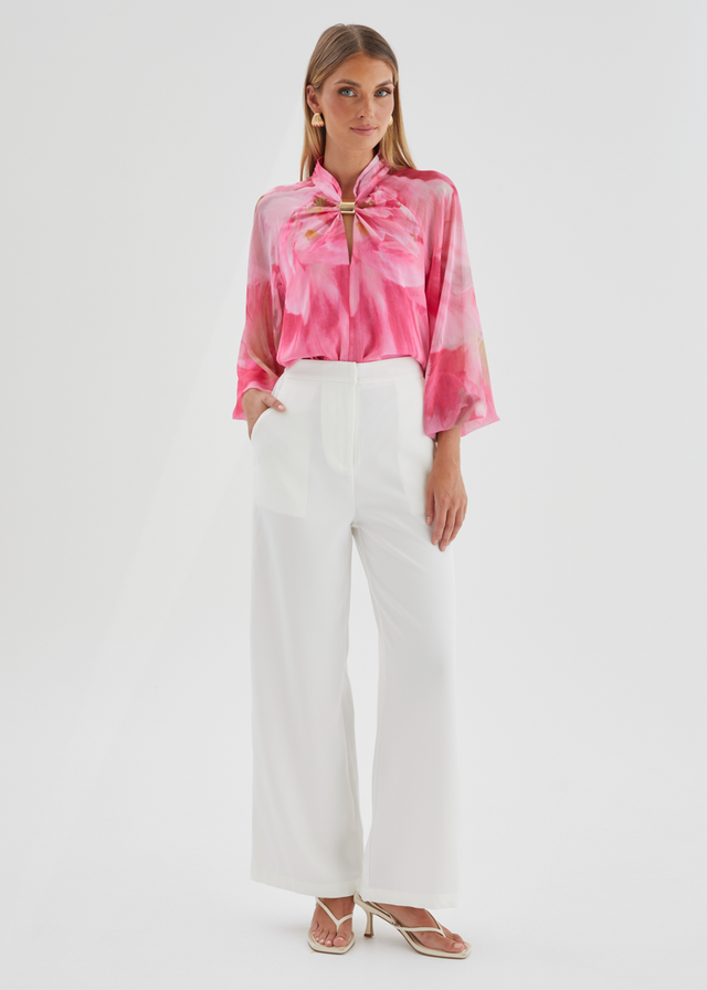 Magnolia Blouse - Pink Aster