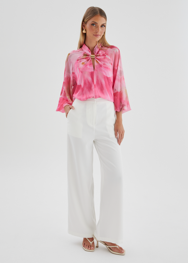 Magnolia Blouse - Pink Aster