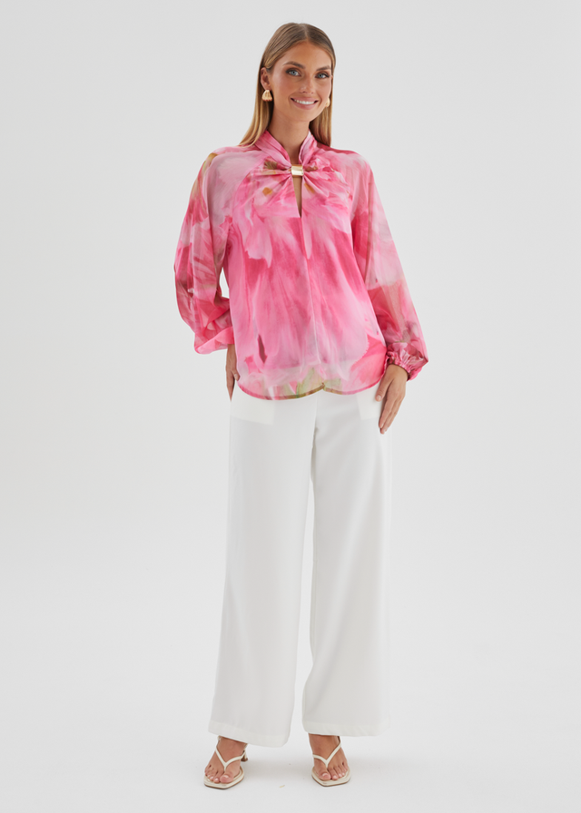 Magnolia Blouse - Pink Aster