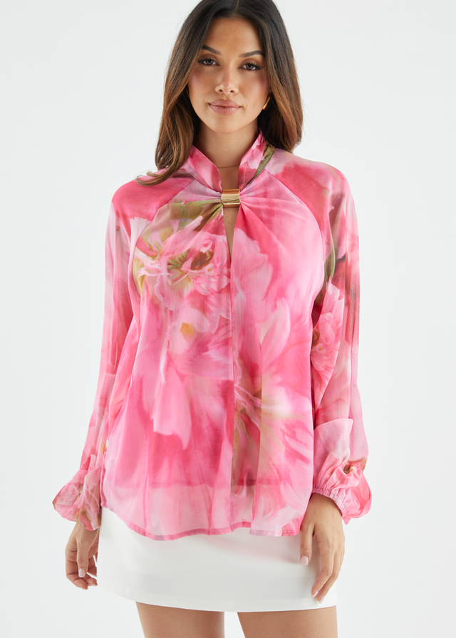 Magnolia Blouse - Pink Aster