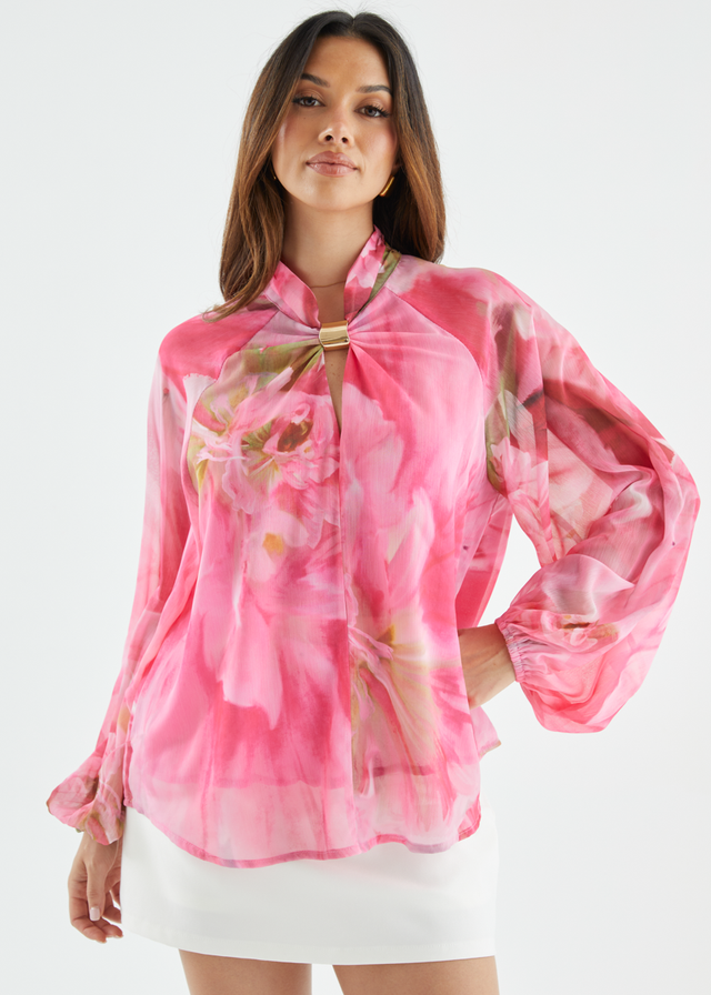 Magnolia Blouse - Pink Aster
