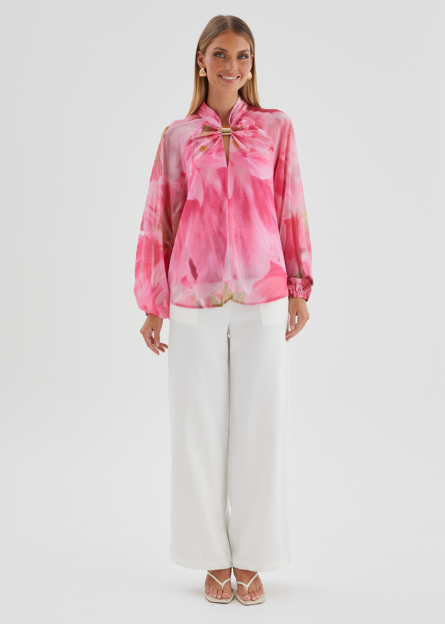Magnolia Blouse - Pink Aster