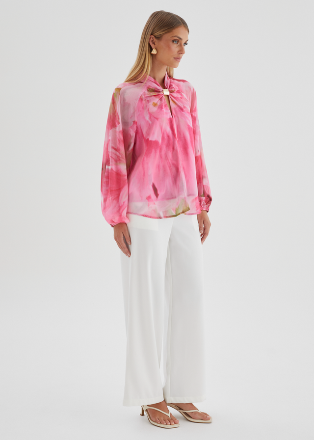 Magnolia Blouse - Pink Aster