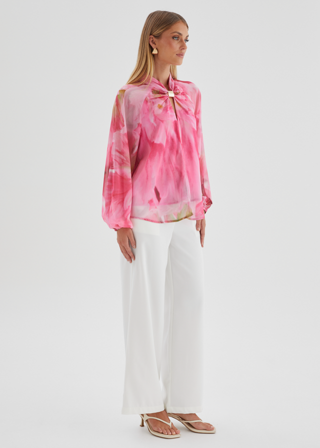 Magnolia Blouse - Pink Aster