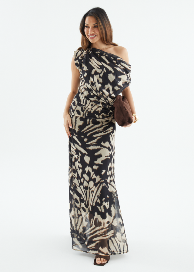 Olsen Off Shoulder Maxi Dress - Butterfly Effect