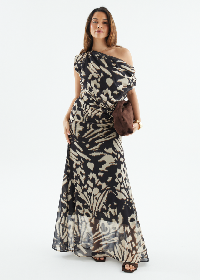 Olsen Off Shoulder Maxi Dress - Butterfly Effect