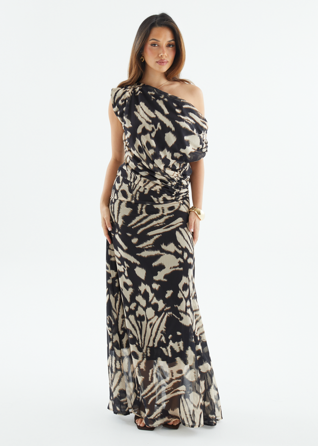 Olsen Off Shoulder Maxi Dress - Butterfly Effect