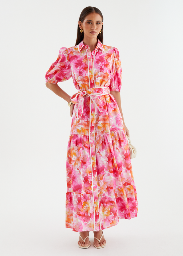 Acer Maxi Dress - Pink Petals