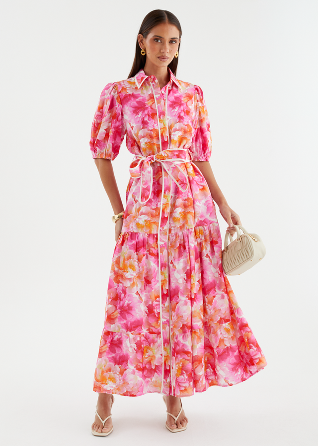 Acer Maxi Dress - Pink Petals