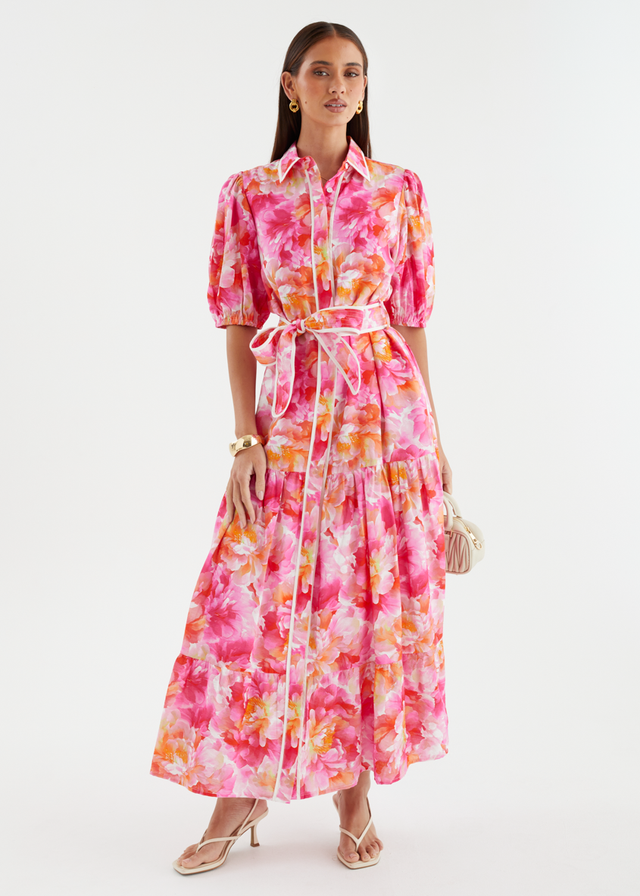 Acer Maxi Dress - Pink Petals