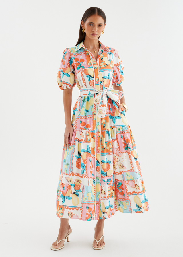 Acer Maxi Dress - Tropical Tile