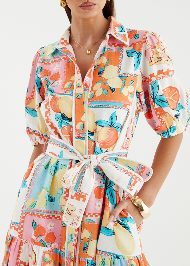 Acer Maxi Dress - Tropical Tile