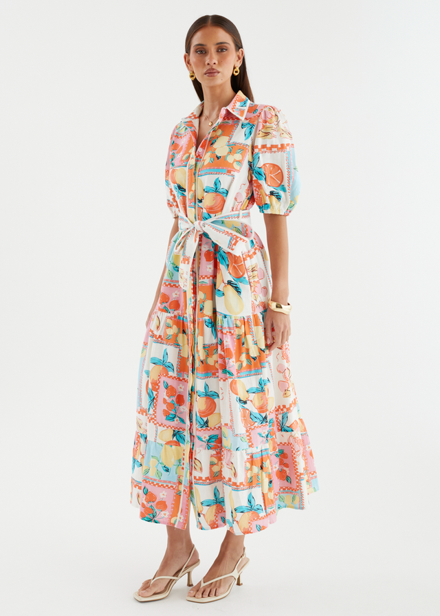 Acer Maxi Dress - Tropical Tile