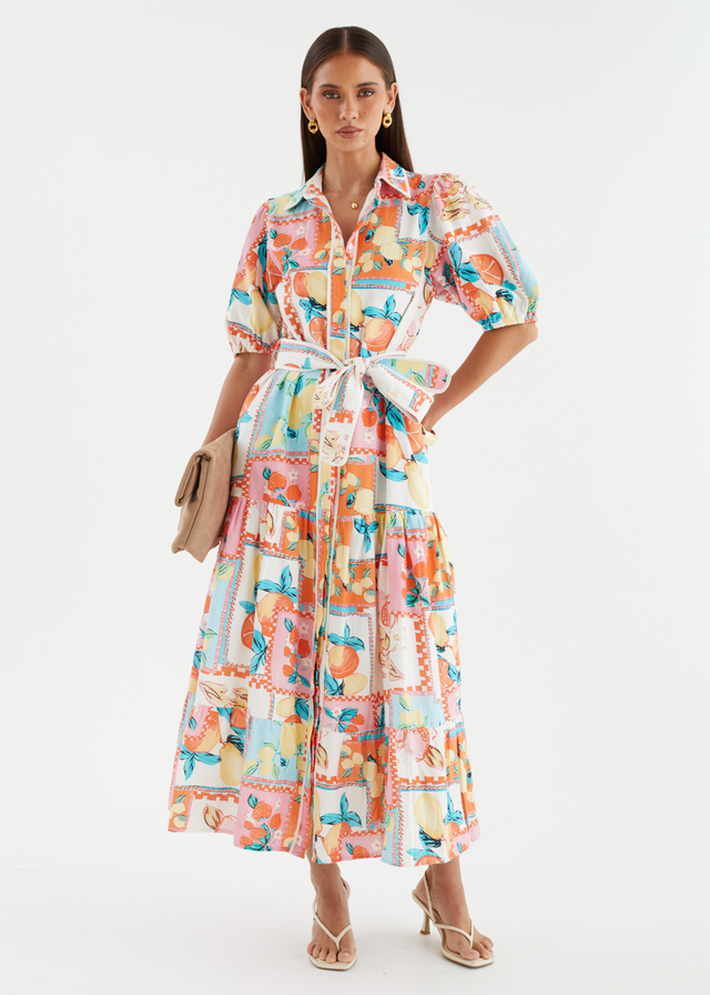 Acer Maxi Dress - Tropical Tile