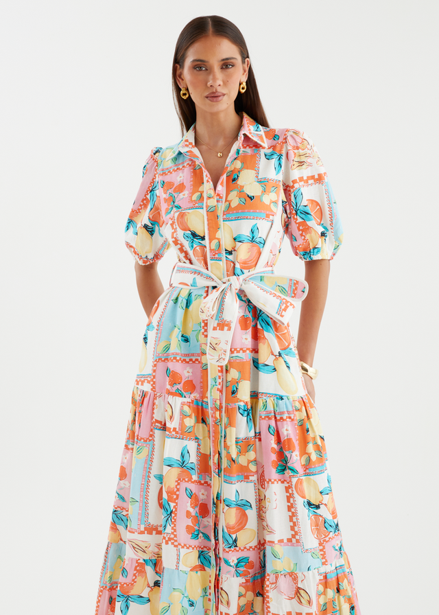 Acer Maxi Dress - Tropical Tile