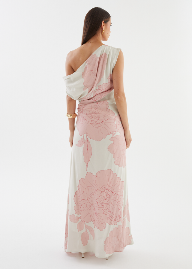 Aida Drop Shoulder Maxi Dress - Blush Bloom