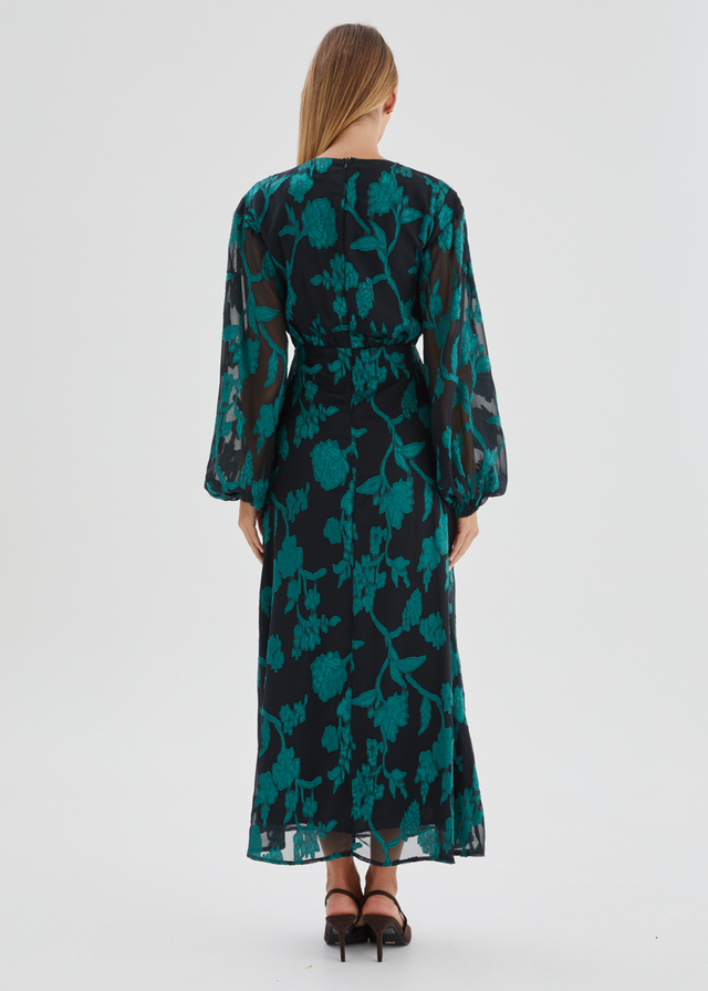 Primavera Maxi Dress - Emerald Floral