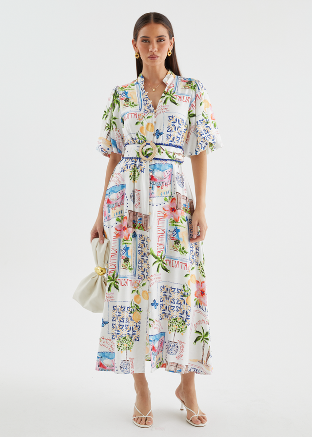 Alberta Maxi Dress - Italia Tile