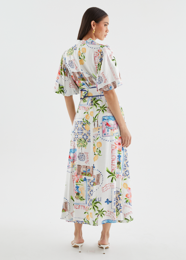 Alberta Maxi Dress - Italia Tile