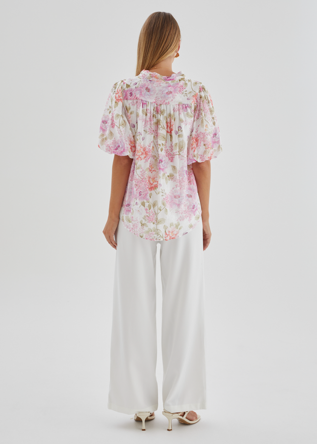 Valetta Blouse - Lilac Garden