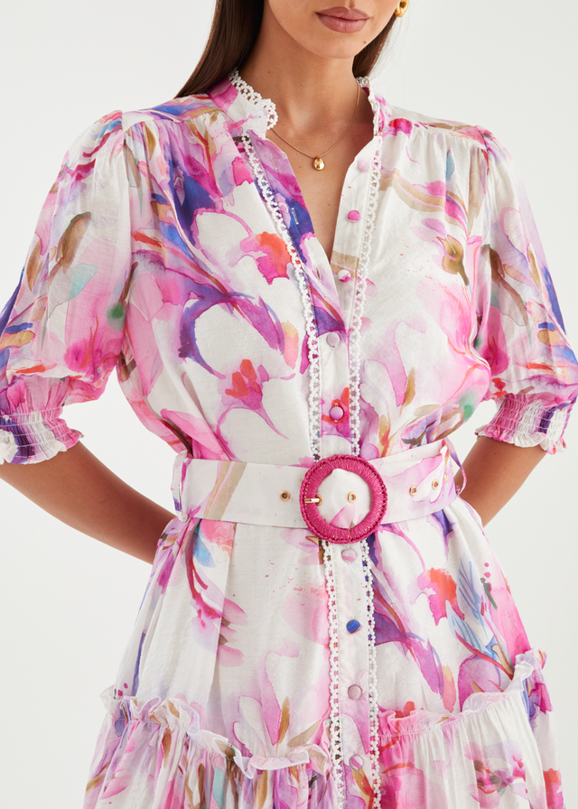 Lillian Dress - Pink Bouquet