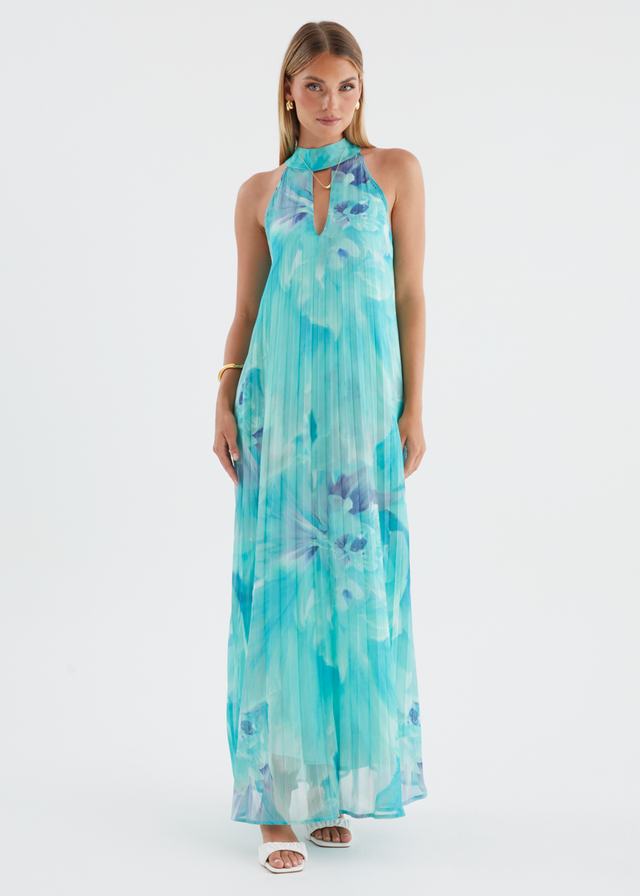 Retrospect Midi Dress - Blue Aster