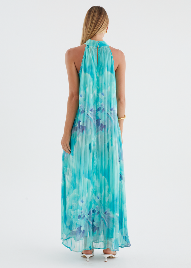 Retrospect Midi Dress - Blue Aster
