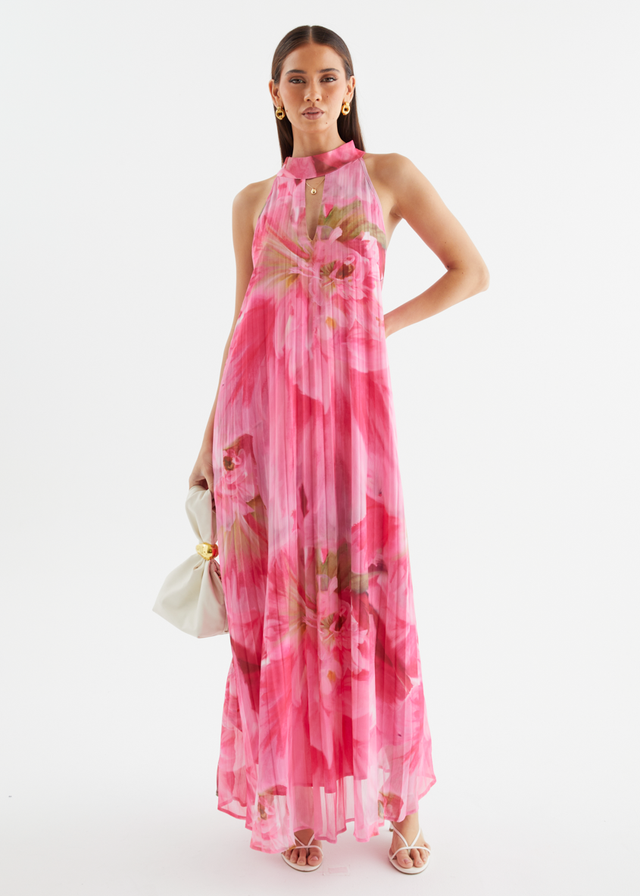 Retrospect Midi Dress - Pink Aster