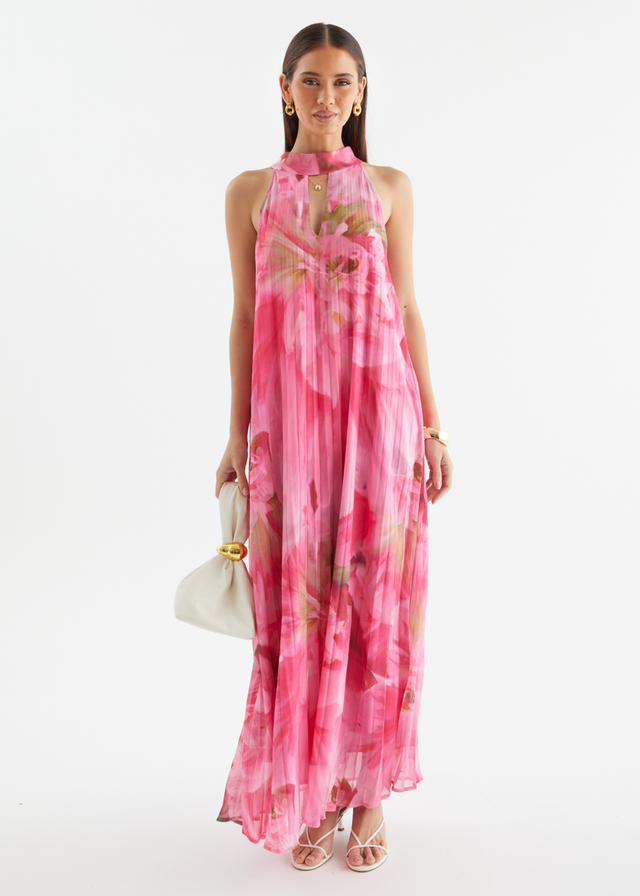 Retrospect Midi Dress - Pink Aster