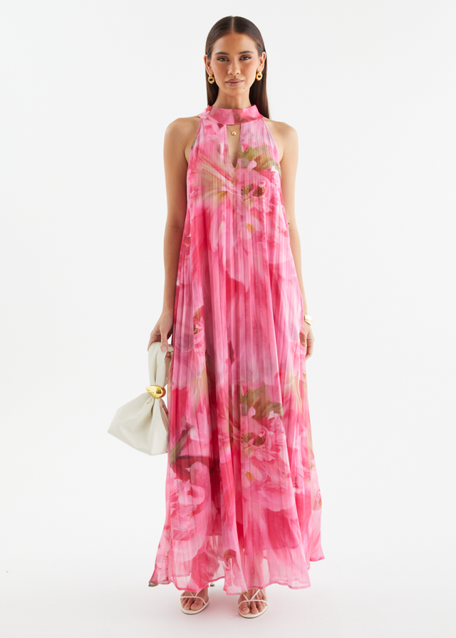 Retrospect Midi Dress - Pink Aster