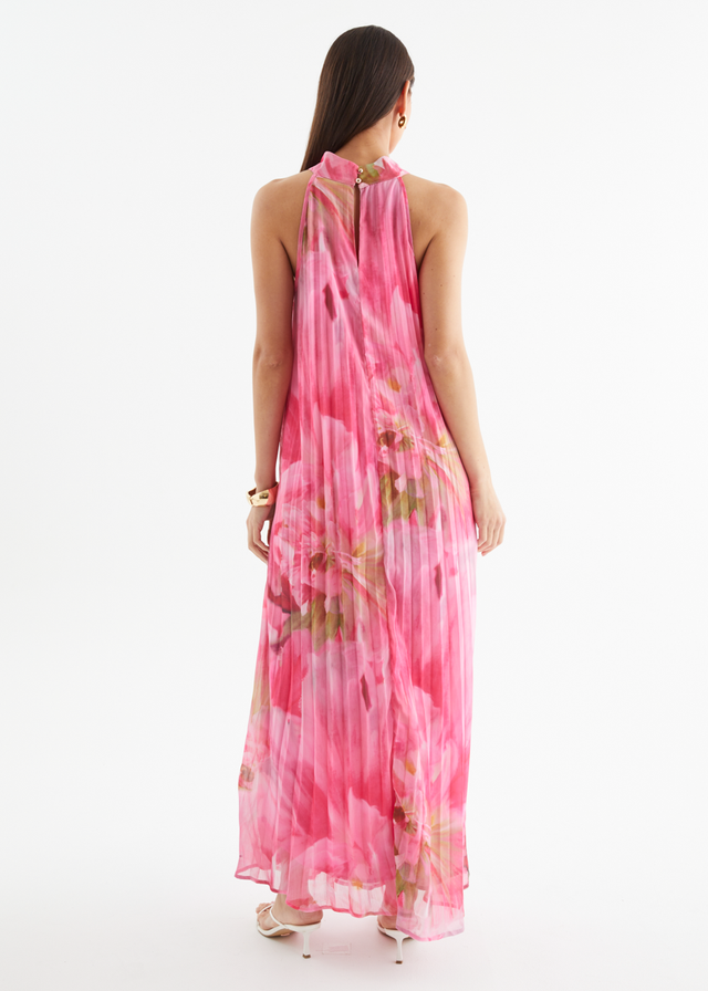 Retrospect Midi Dress - Pink Aster