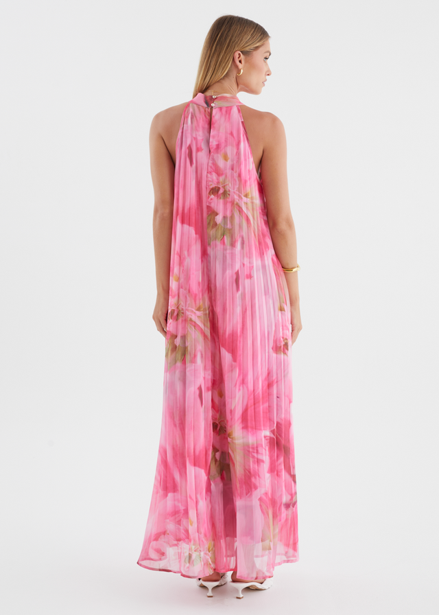 Retrospect Midi Dress - Pink Aster