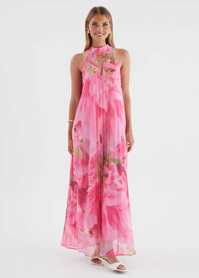 Retrospect Midi Dress - Pink Aster