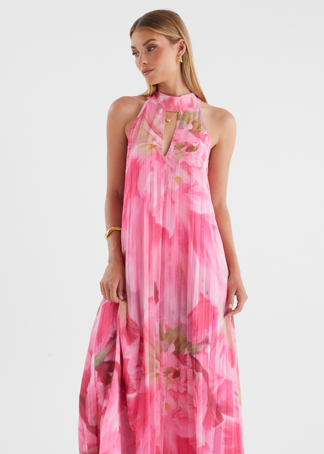 Retrospect Midi Dress - Pink Aster