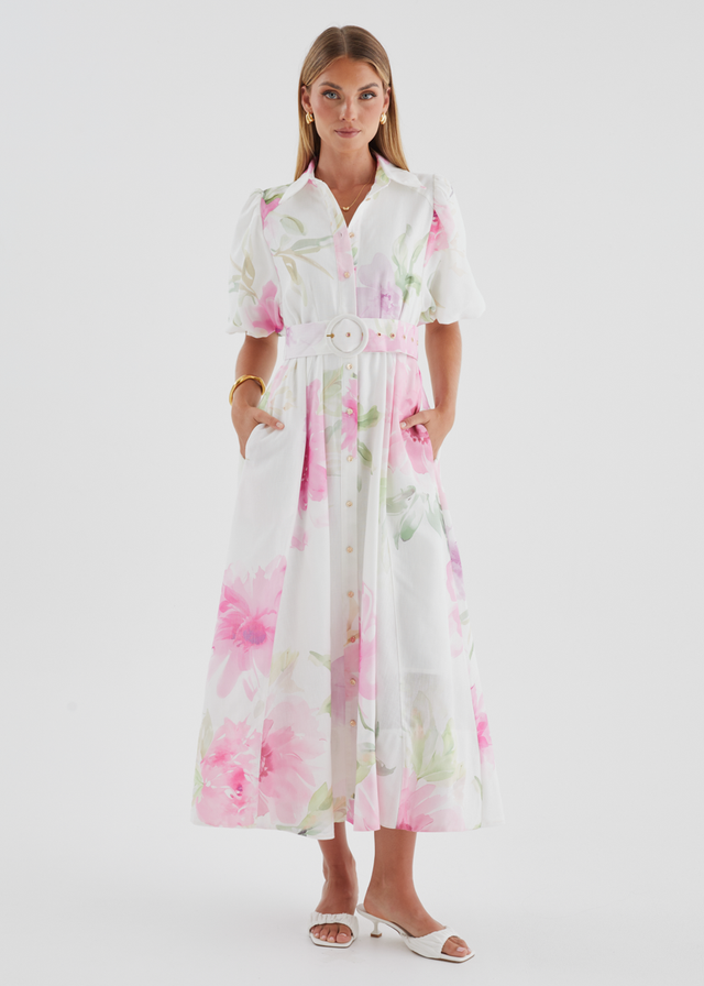 Jazmina Maxi Dress - Pink Bouquet